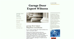 Desktop Screenshot of garagedoorexperts.net