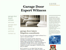 Tablet Screenshot of garagedoorexperts.net